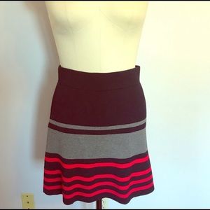 Loft Stripe Knit Skirt